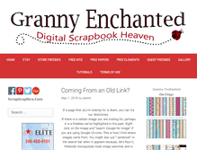 Tablet Screenshot of grannyenchanted.com
